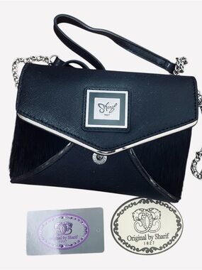 Sharif Black Crossbody Bag NWT